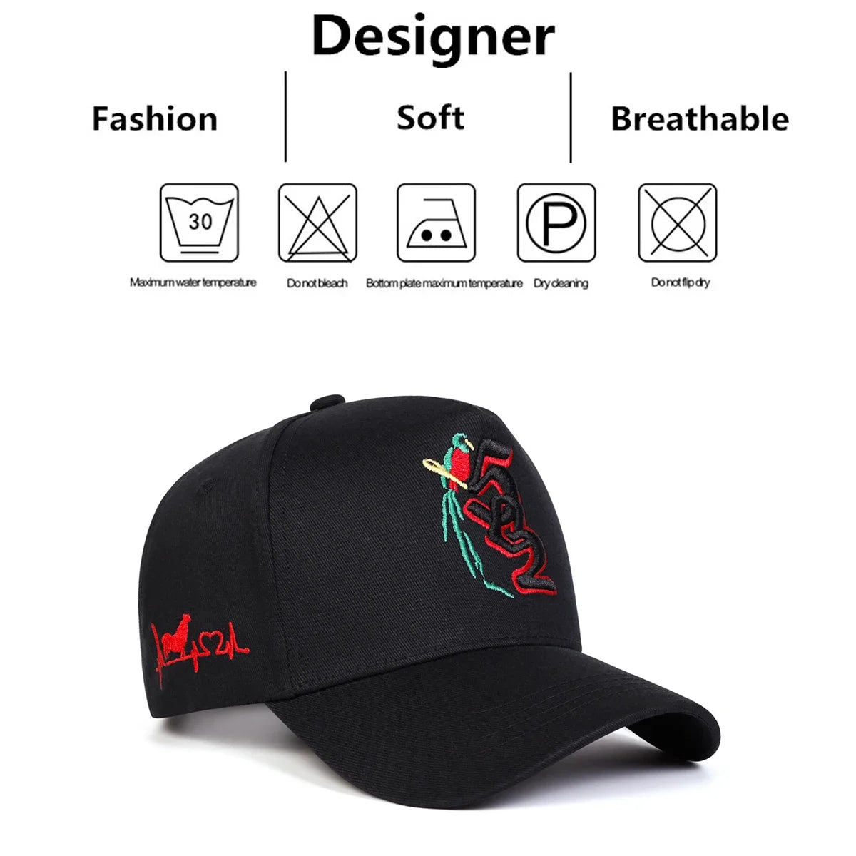 Unisex 502 Little Bird Embroidery Baseball Caps Spring Autumn