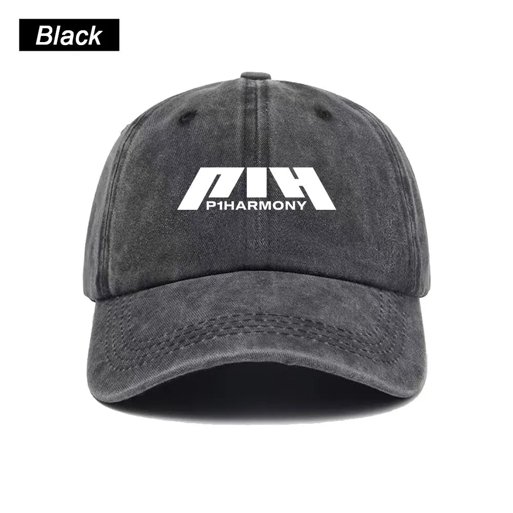 Baseball Cap Washed Printed Trucker Style Unisex