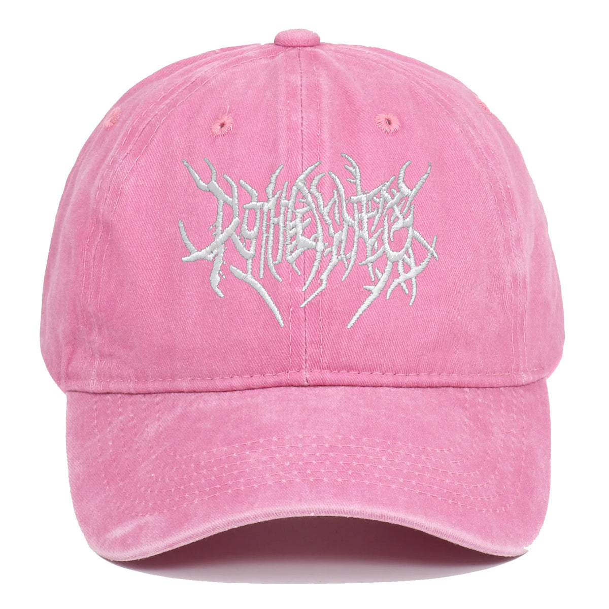Vintage Washed Punk Hip Hop Baseball Cap Embroidered Dad Hat Vintage Classic Style