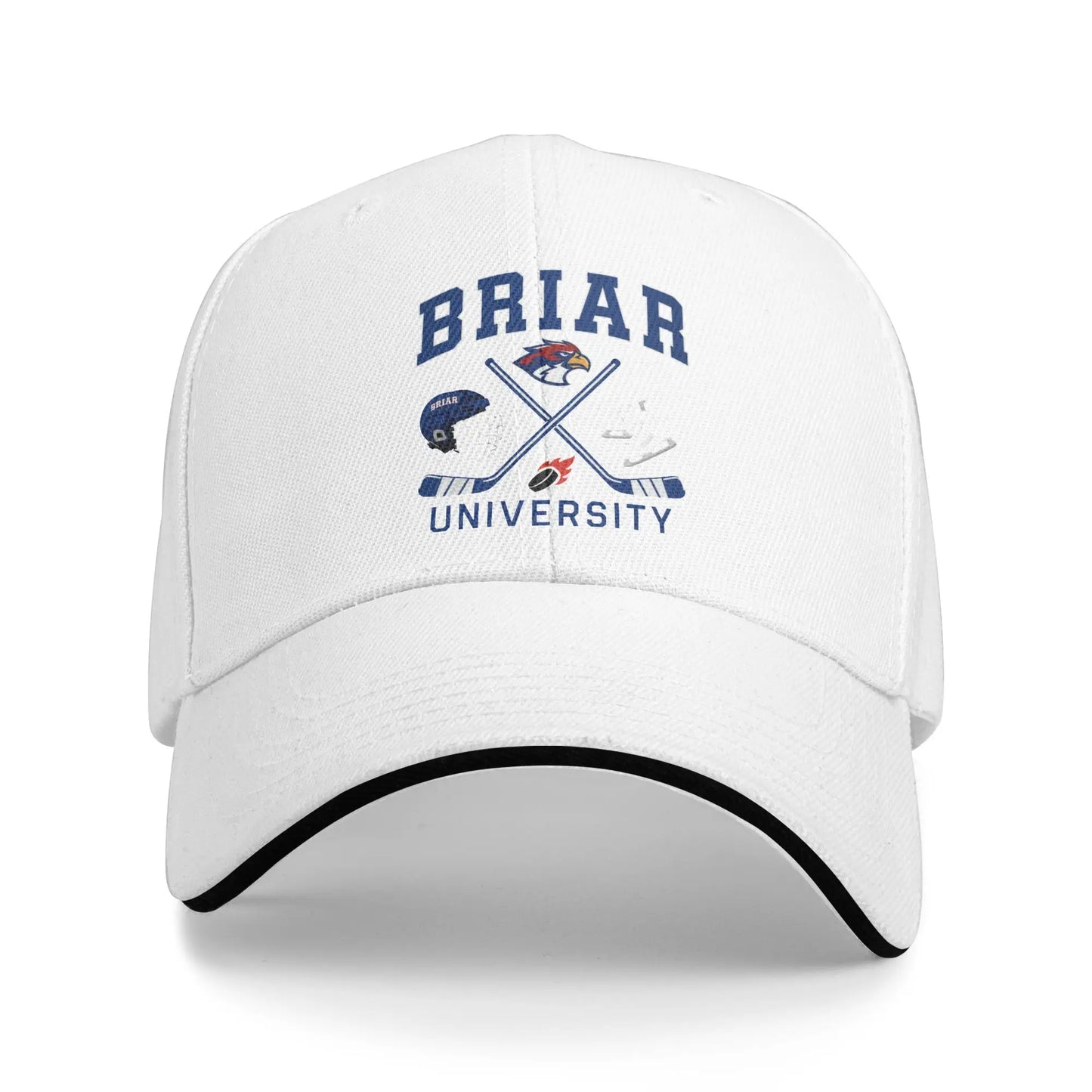 Off Campus Briar University Hockey Cap Men's Women's Fashion Baseball Cap