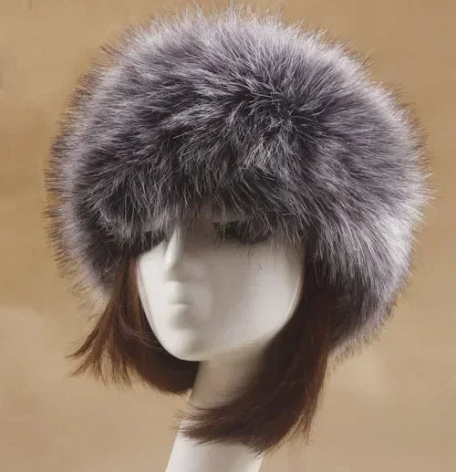 Winter Thick Furry Hairband Fluffy Russian Faux Fur Women