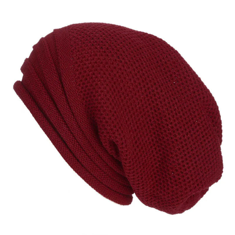 Winter Baggy Slouchy Beanie Hat Wool Knitted Warm Cap For Men Women Oversized