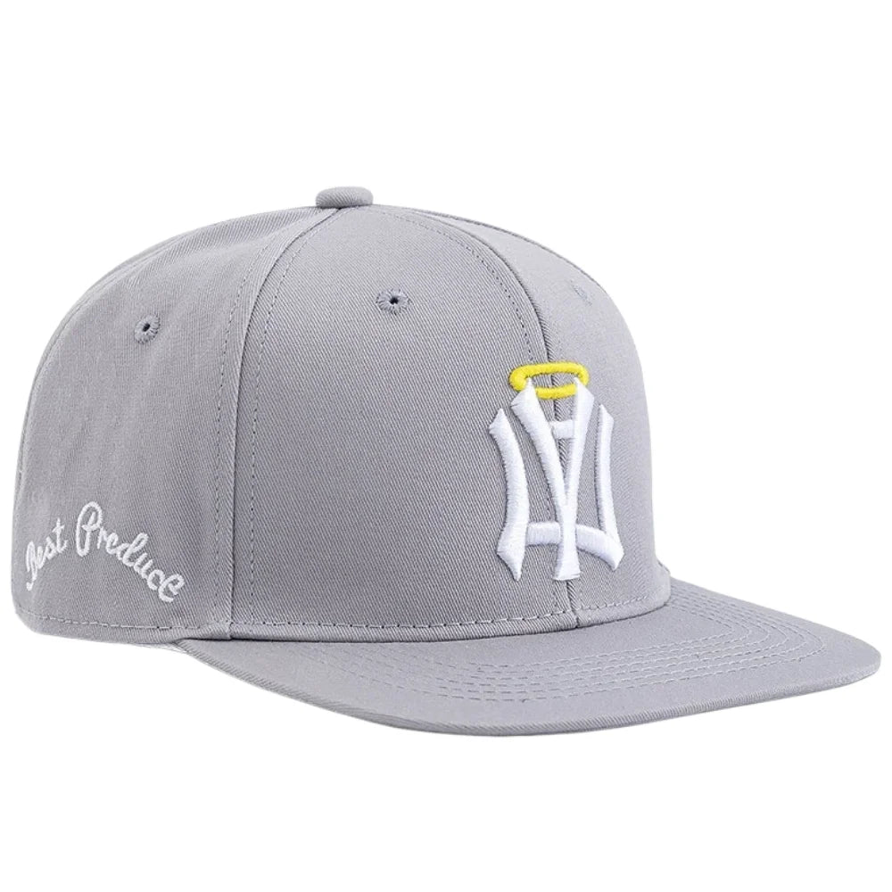Unisex Fitted Flat Bill Cap Snapback Hat