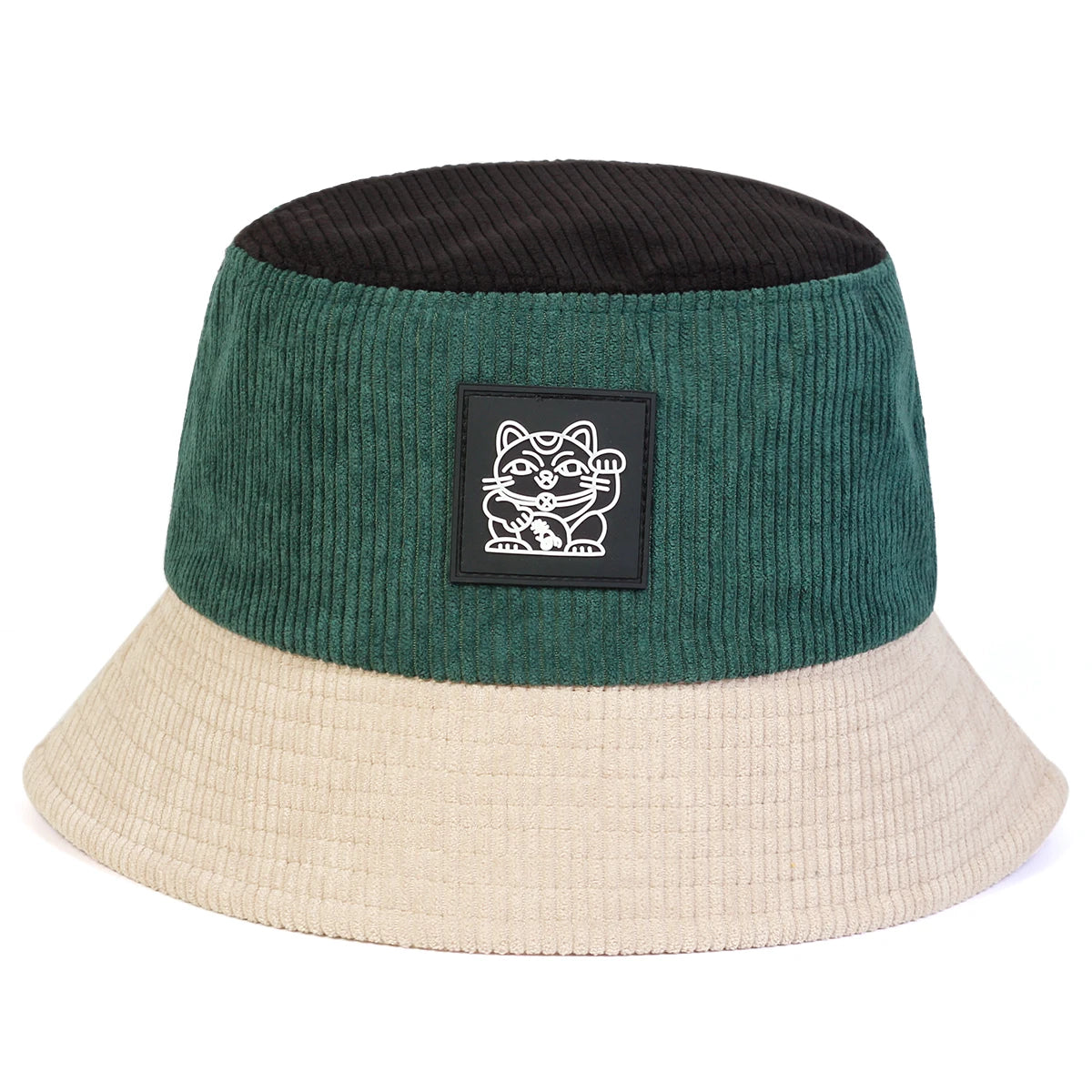 Unisex Cat Embroidery Personality Bucket Hats Fishermen Caps