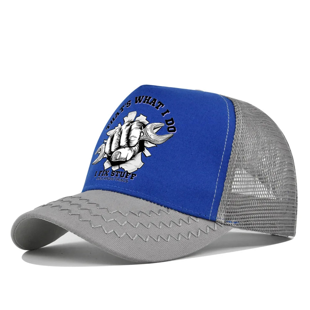 Spring Summer Printed Mesh Breathable Baseball Cap