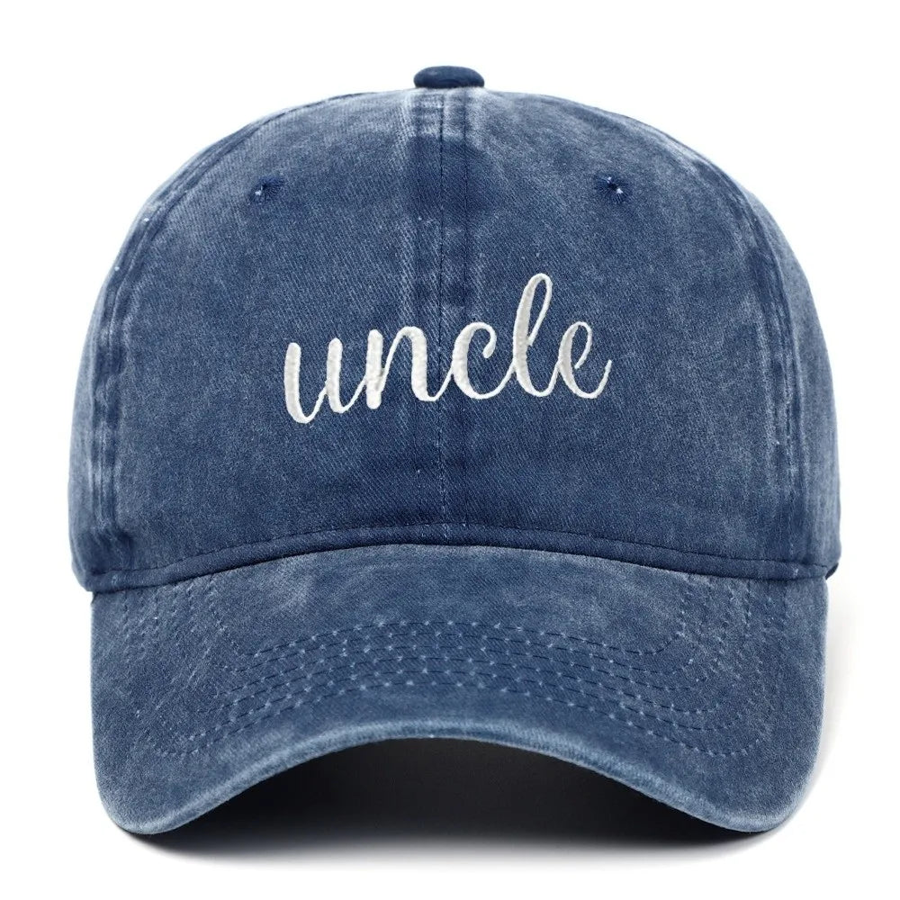 Fashion Washed Cotton Uncle Auntie Matching Caps