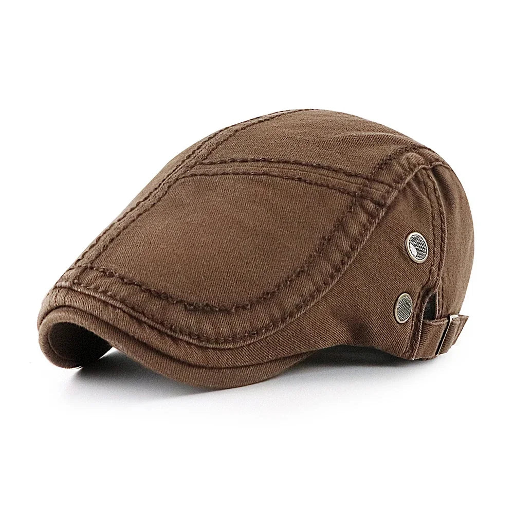 Top Level Men's Berets Hats Casual Cotton Newsboy Caps
