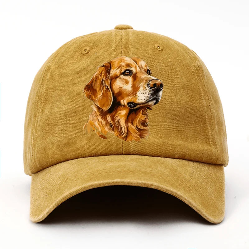 Golden Retriever Printed Baseball Cap, Lightweight Suitable for Both Men and Women