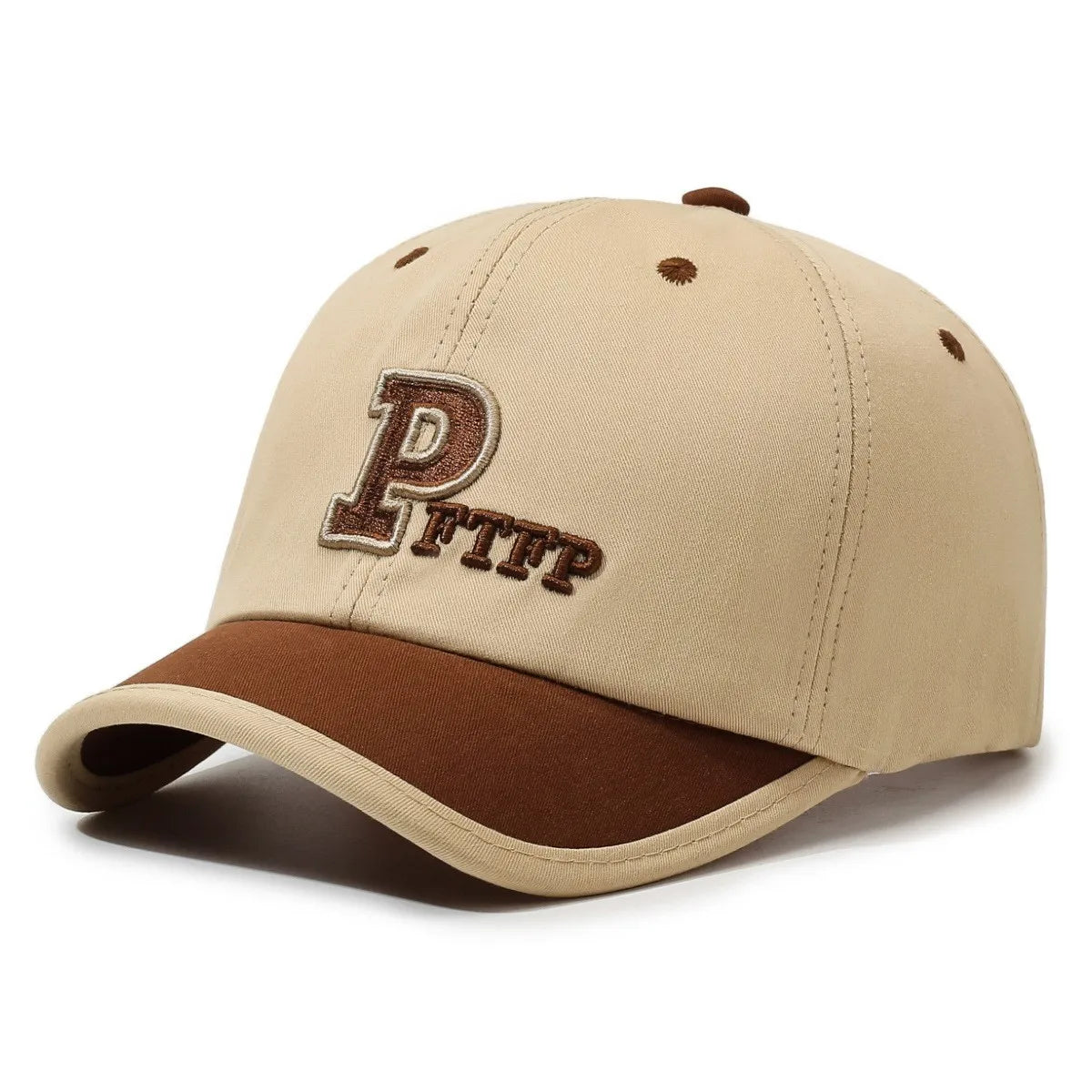Korean Version Of Simple Short Brim Embroidered Letter Baseball Cap, Fresh and Sweet Couple's Color Matching Cap