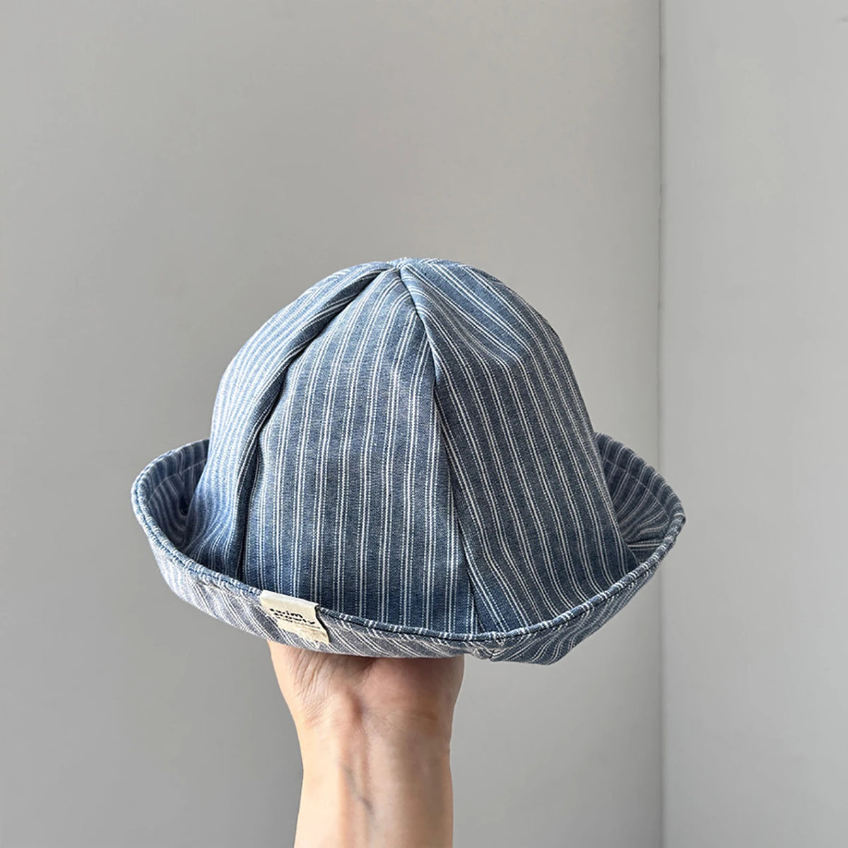 Baby Summer Cotton Fisherman Hat Fashion Striped Wide Brim Bucket Hats For Kids Boys Girls