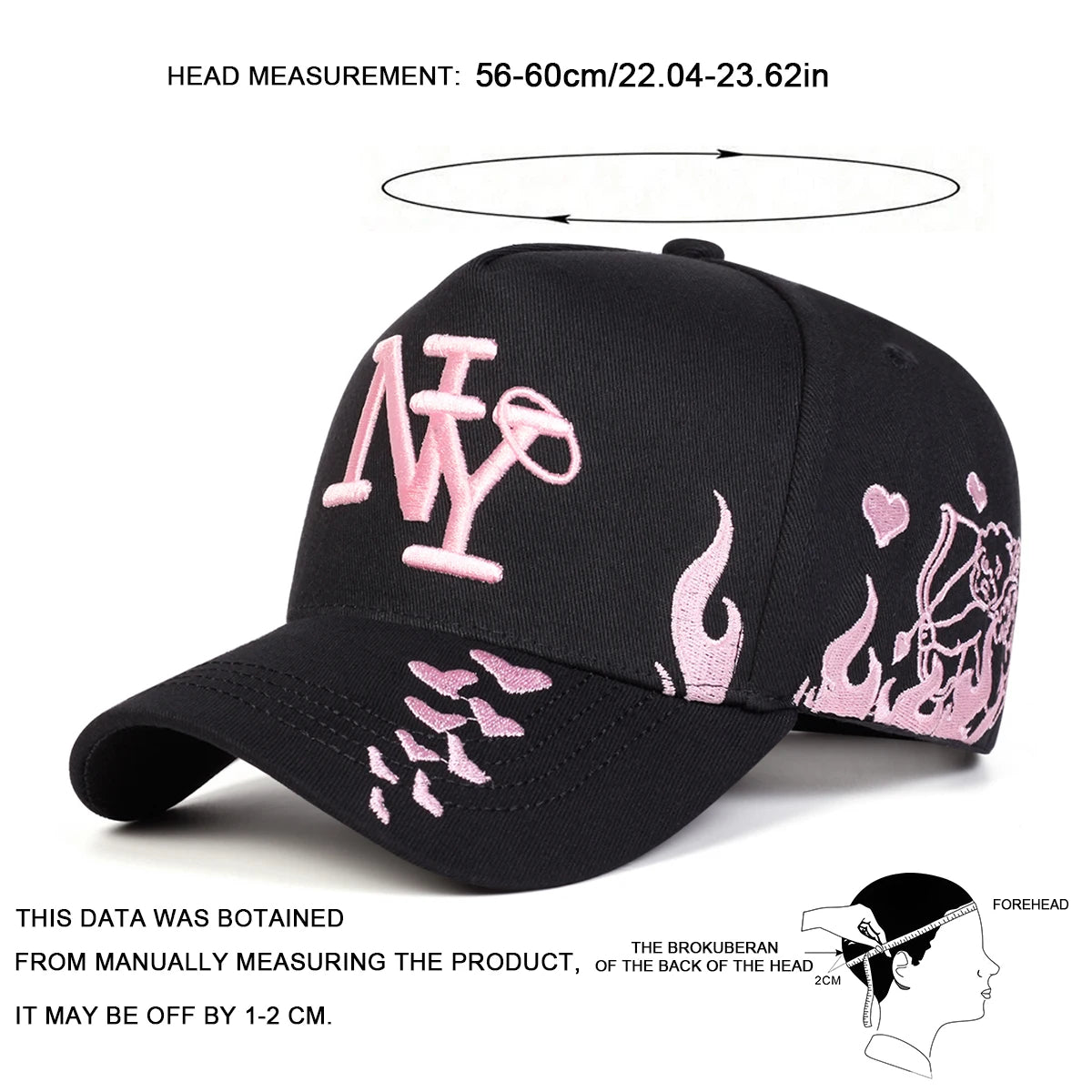 Unisex Letter Embroidery Baseball Caps Spring Autumn Sports Cap
