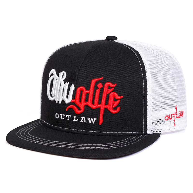 New Baseball Hat Riot LIFE Embroidered Hip Hop Hat Daily Commuting Decoration Hat Unisex Flat Edge Hat
