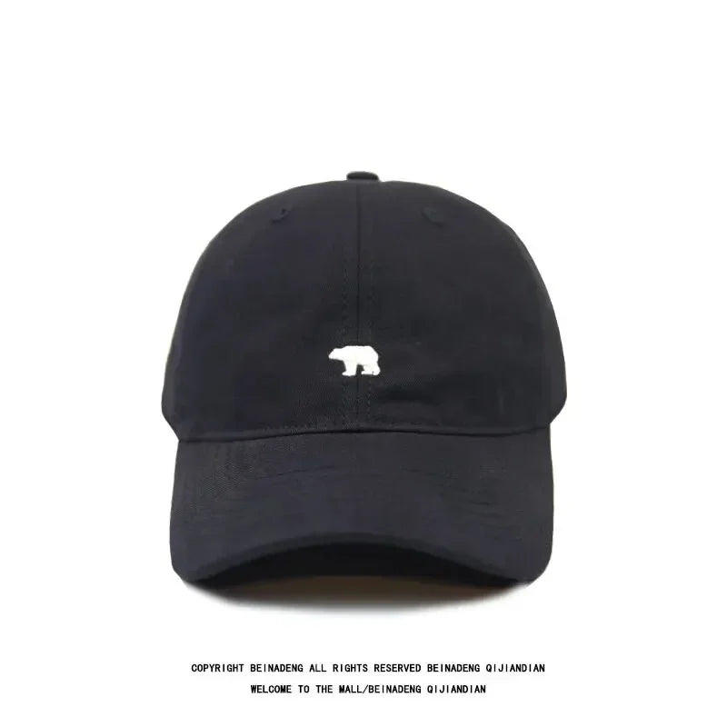 Cartoon Polar Bear Embroidery Baseball Cap For Women Men