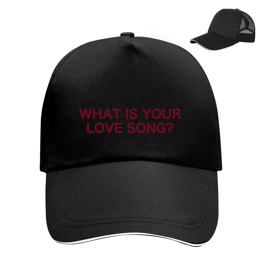 What Is Your Love Song Hat Flat Cap Baseball Cap