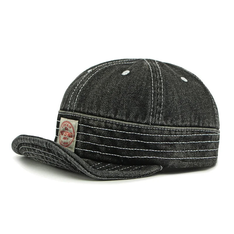 Punk Style Street Washed Denim Hat Women Soft Brimmed Baseball Cap