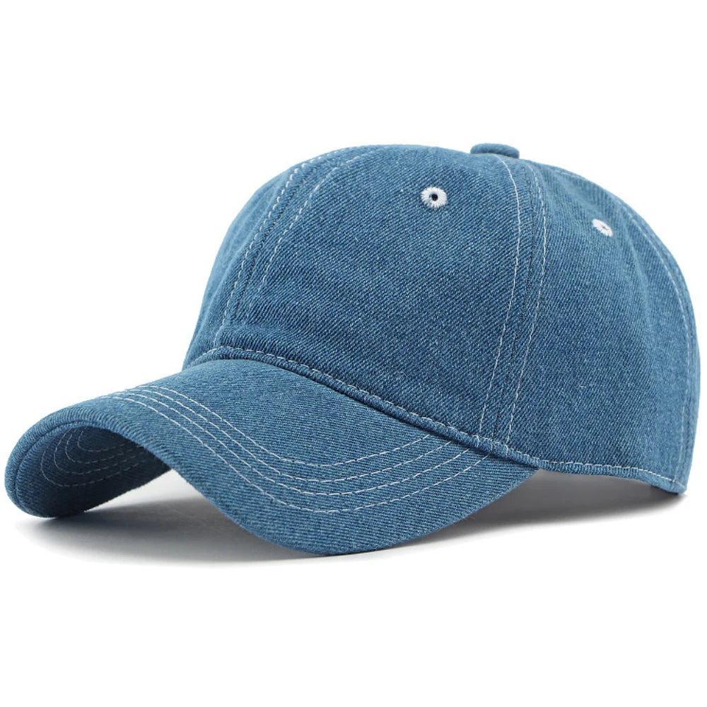 Baseball Cap Men Women Cotton Denim Baseball Hat