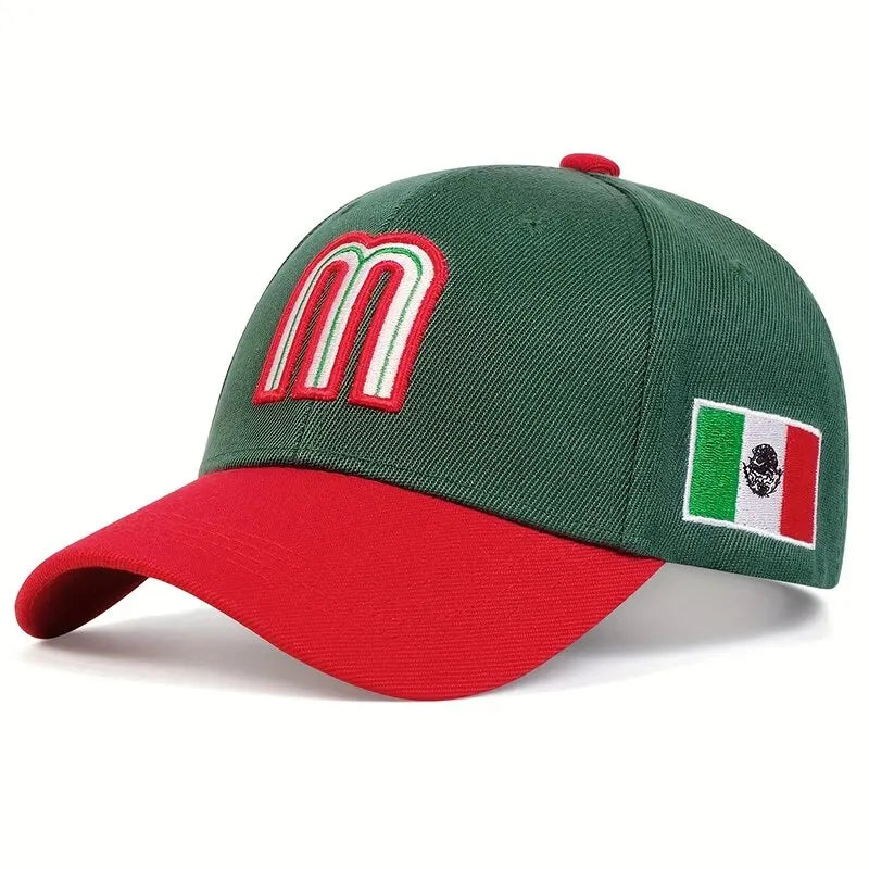Unisex M Letter Embroidery Baseball Caps Spring Autumn