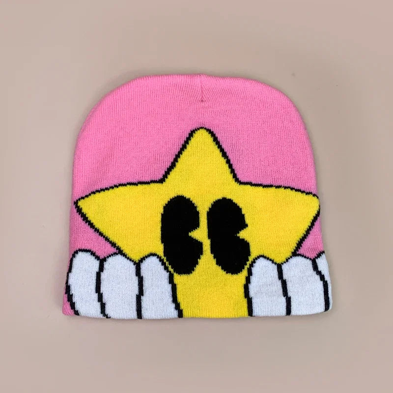 Cartoon Cute Five-Pointed Star Knitted Hats