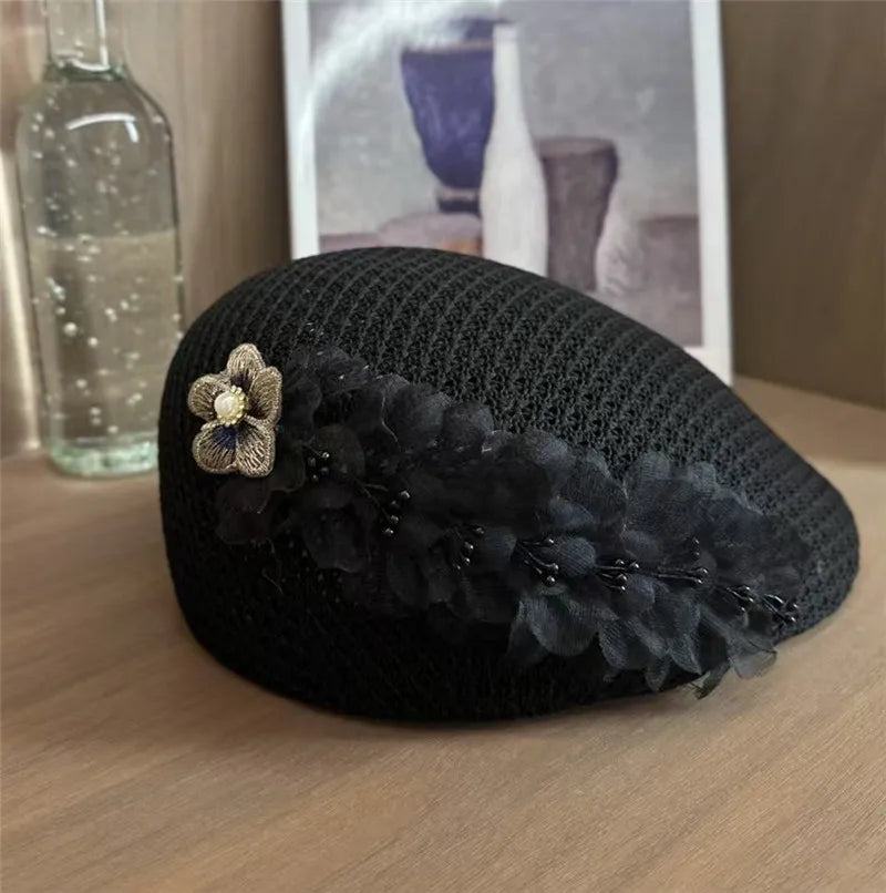 Knitted Lady Forward Cap Women Leisure Visors Hat