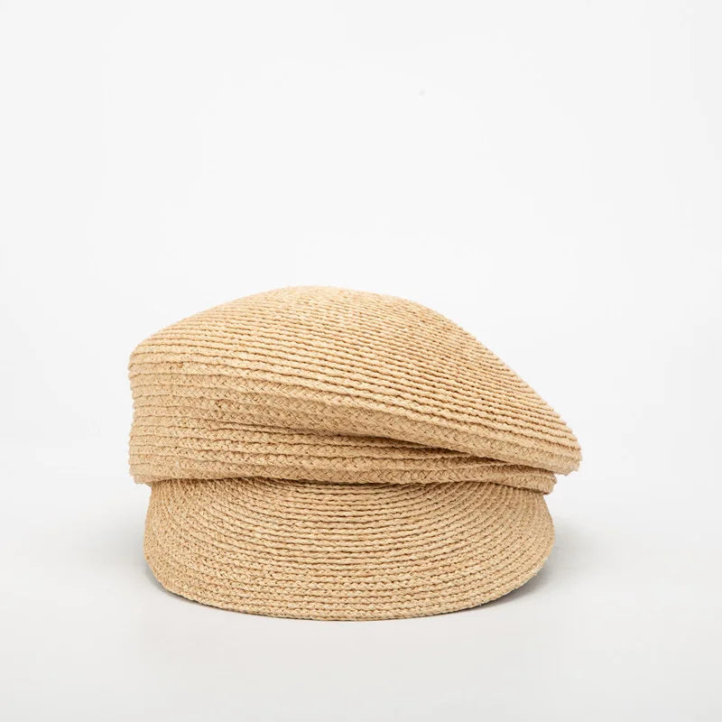 Summer High Quality Handmade Raffia Women Visor