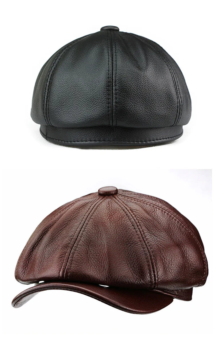 Genuine Leather XXl 62cm Octagonal Hat