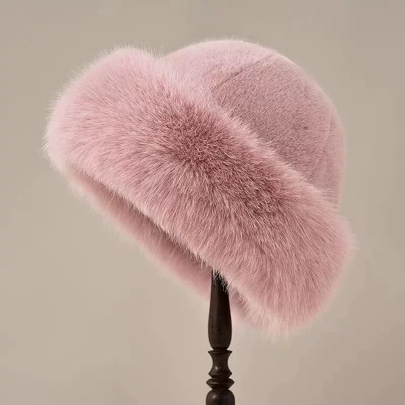 Warm Warm Hat Casual Plush Fluffy Plush Cap