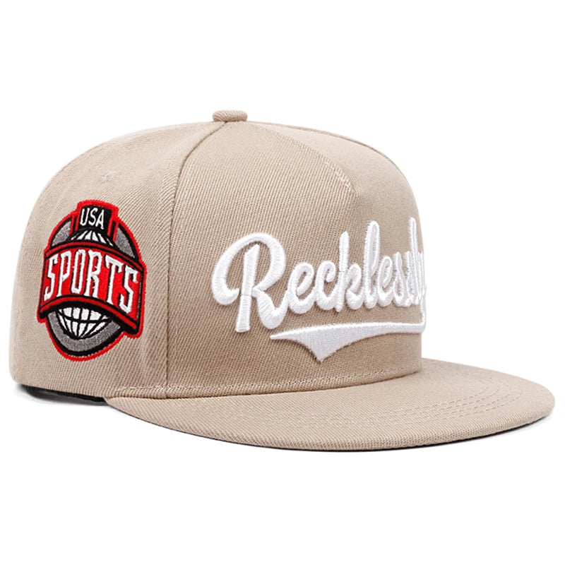 New Fashion Reeklessly USA Embroidery Men Women