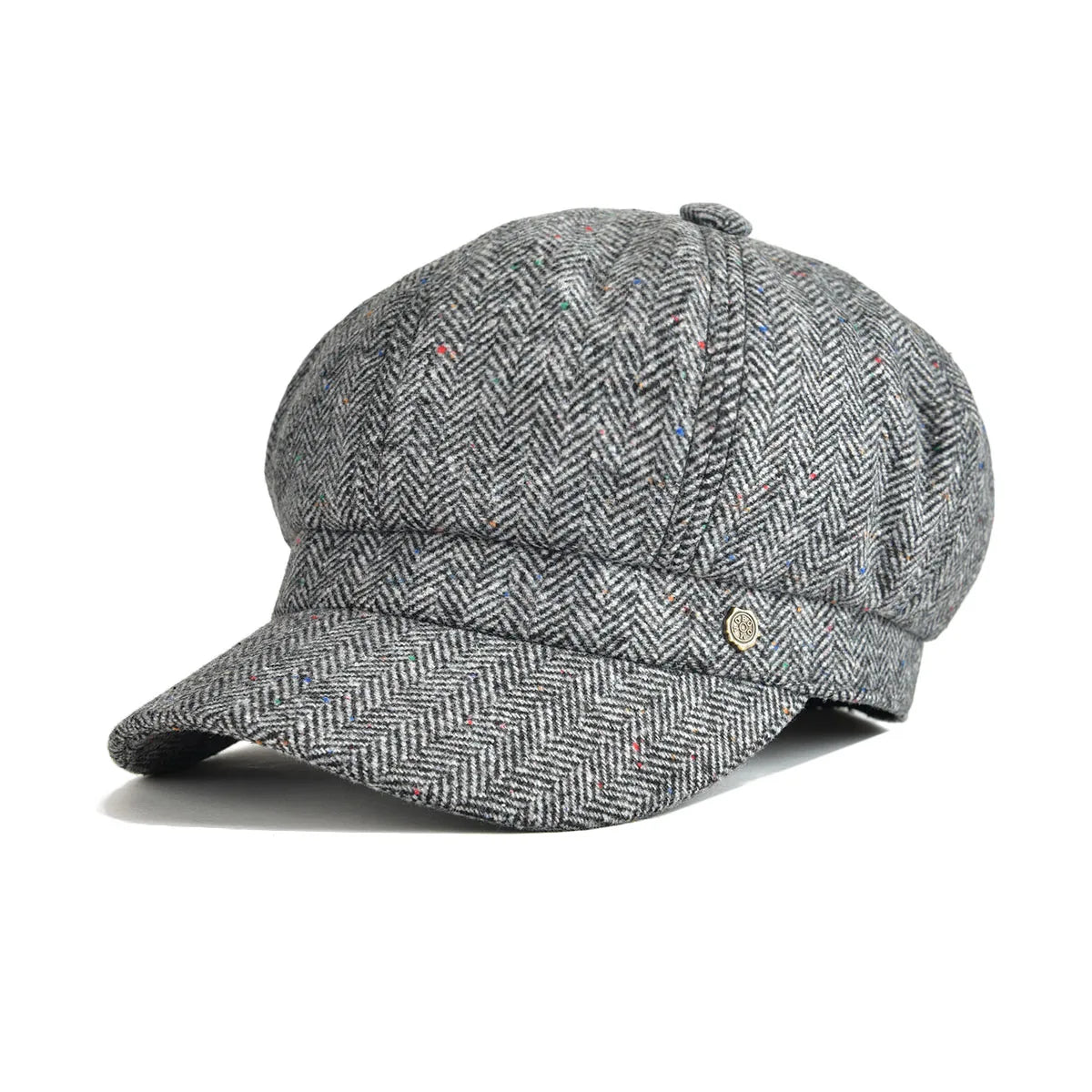 Women's 8 Panel Wool Tweed Newsboy Gatsby Ivy Cap Golf Cabbie Driving Hat