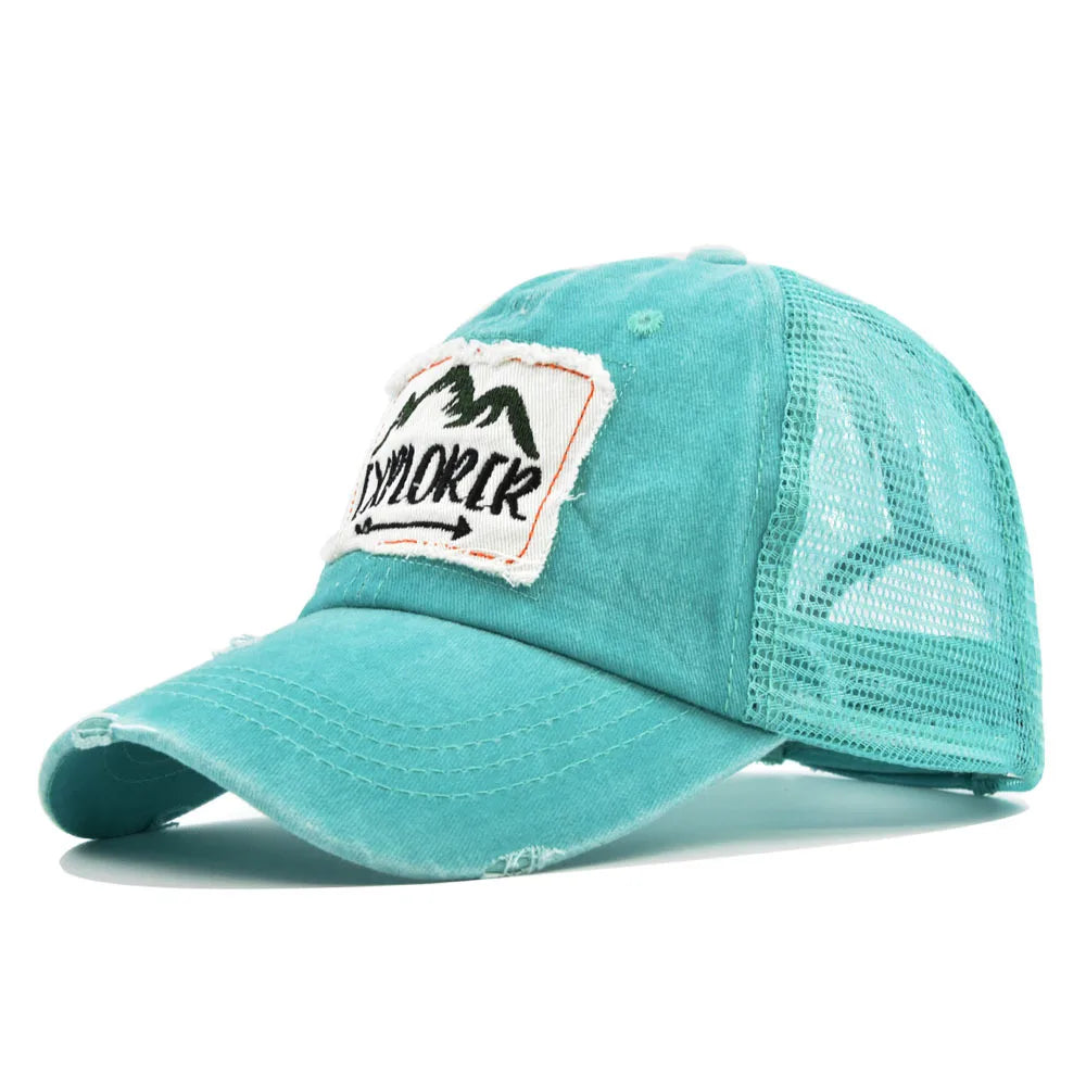 Outdoor Casual Cap For Men Women Simple Letter Patch Design Baseball Cap Summer