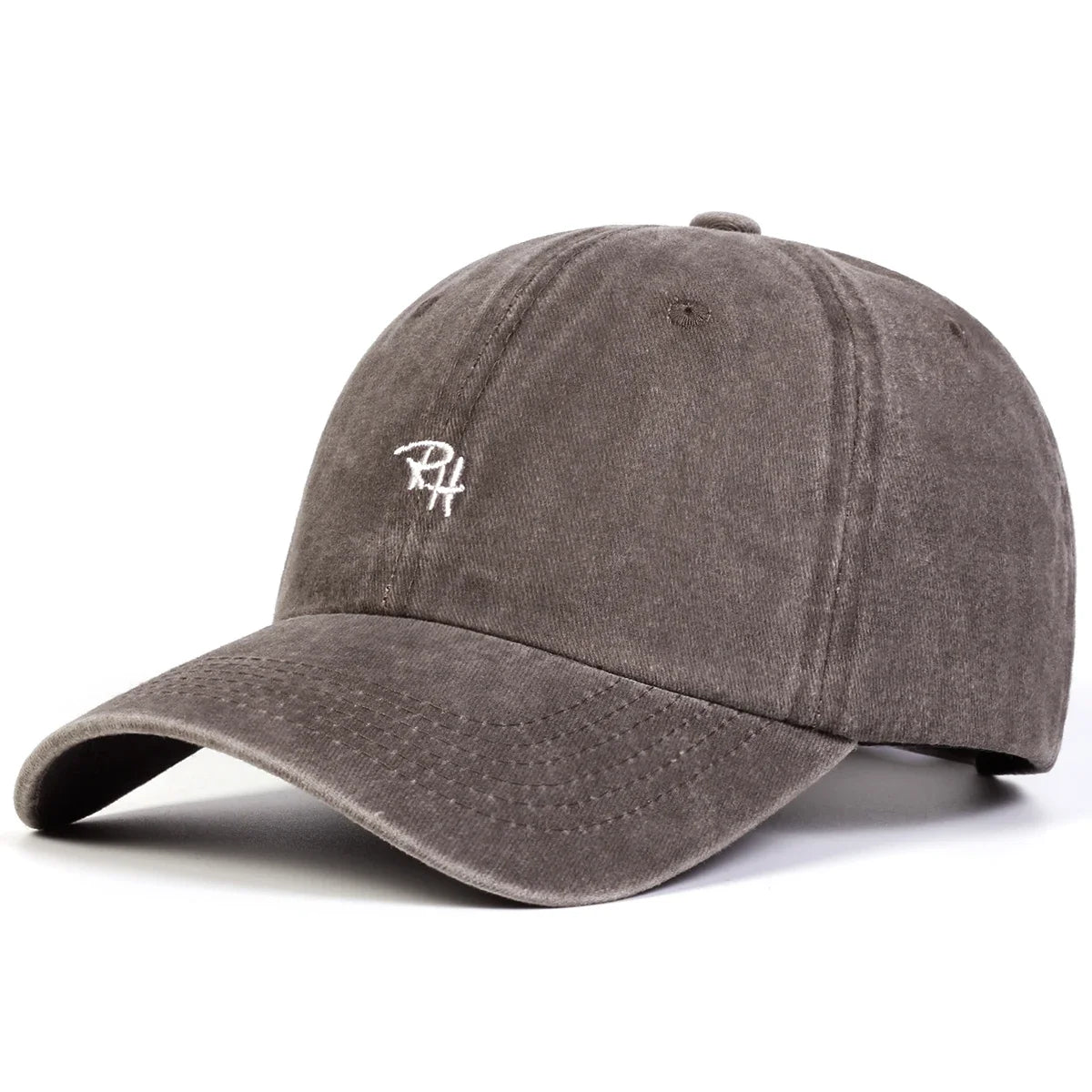 Unisex Letter Embroidery Wash Baseball Caps Spring And Autumn