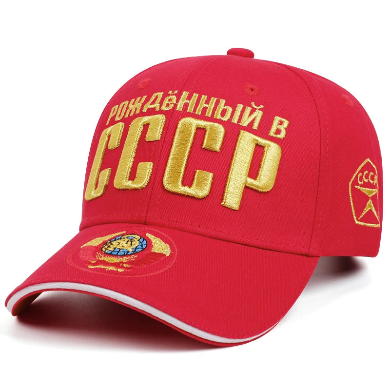 Unisex CCCP Embroidery Baseball Caps Spring Autumn