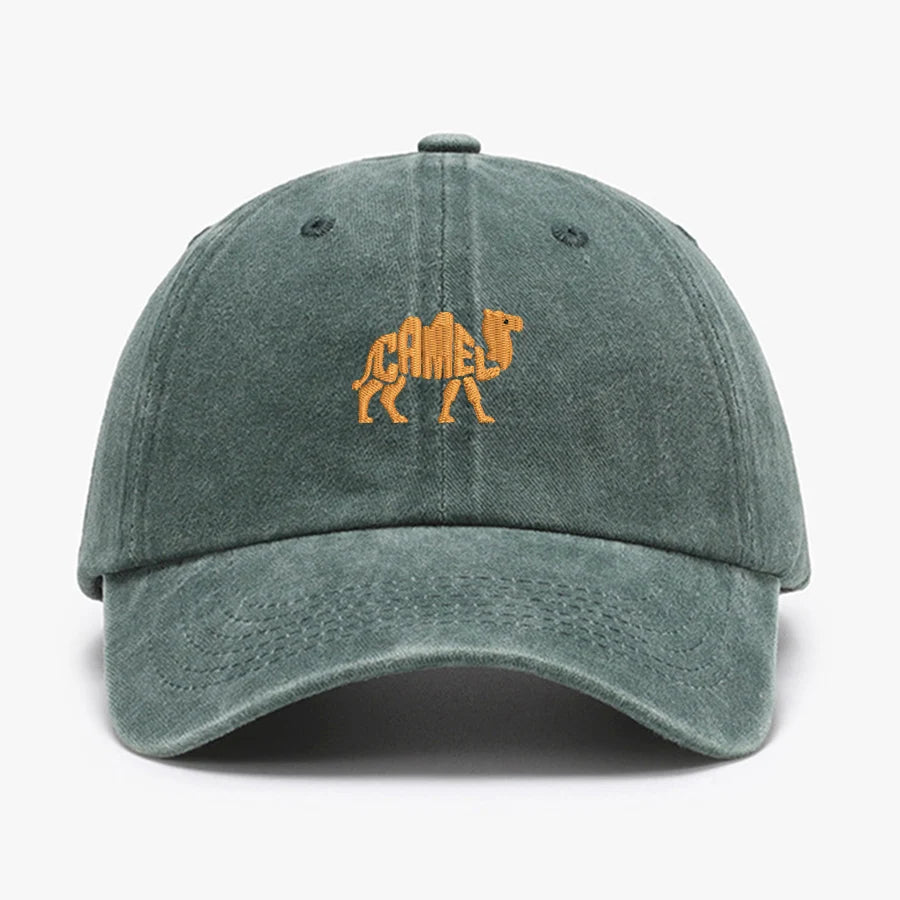 Camel Embroidered Exquisite Animal Vintage Cotton Baseball Caps Men Women