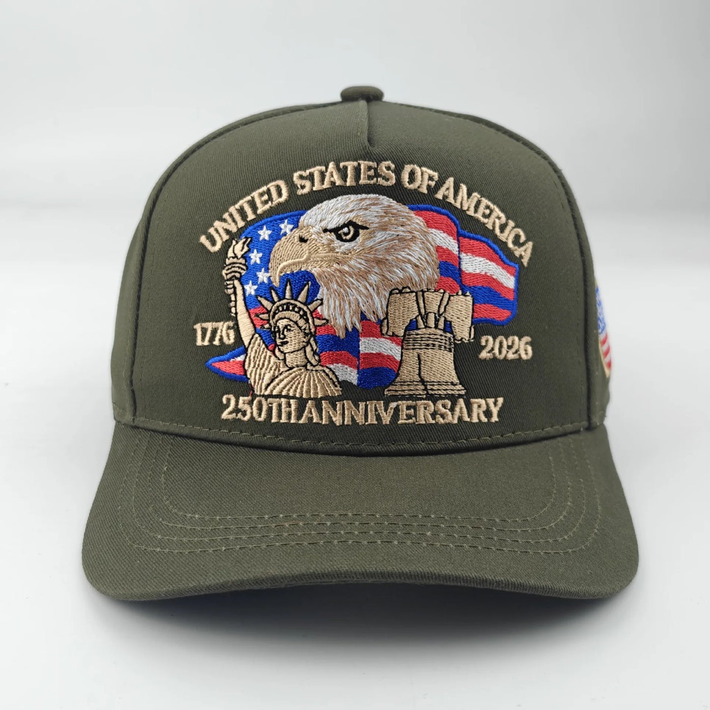 USA 250th Anniversary Eagle Print Hat Baseball Cap