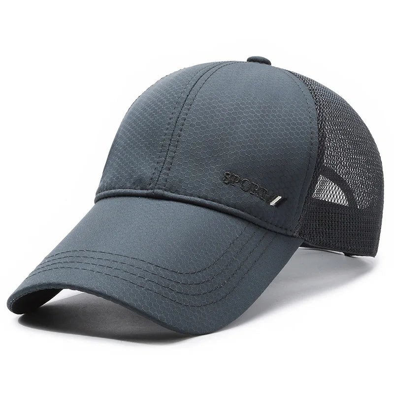 Summer Quick-drying Baseball Cap For Men Women Mesh Breathable Cap