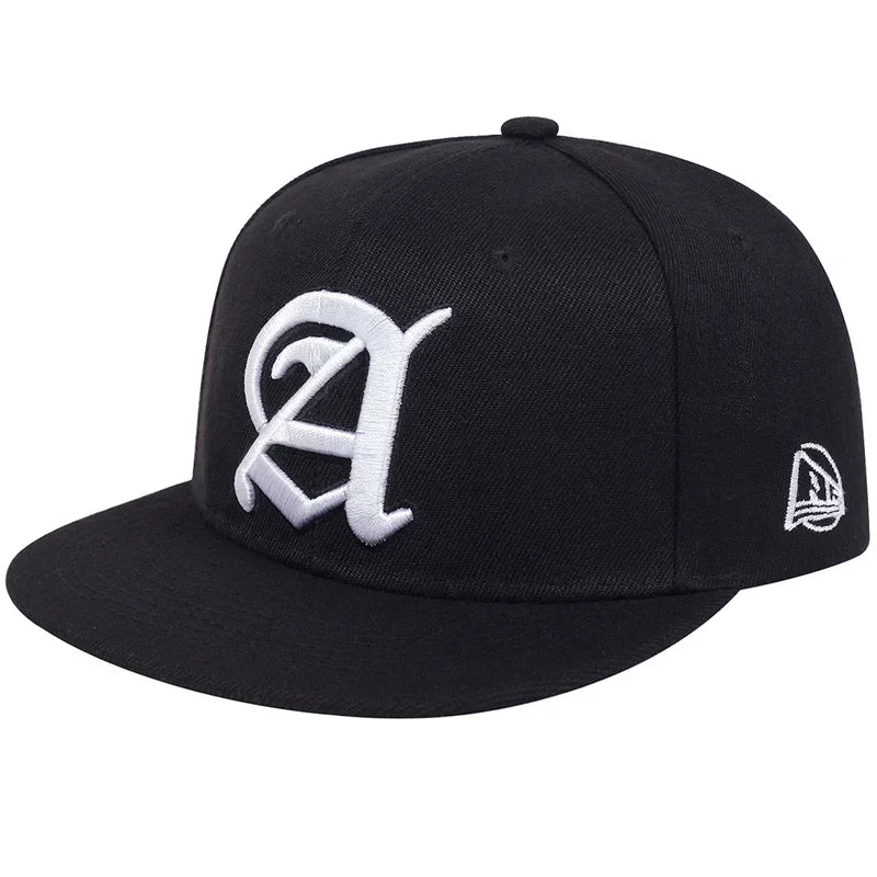 Unisex Personality A Letter Embroidery Hip-hop Hats Baseball Caps Sports Cap