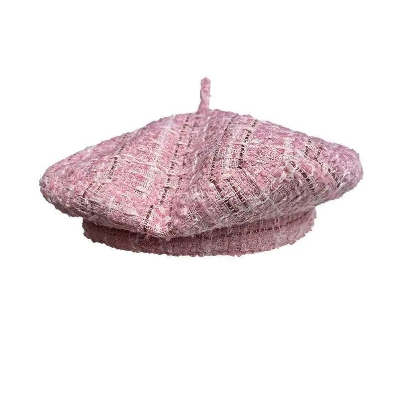 Unisex Vintage Plain Adjustable French Berets Wool Spring Winter Beanie Hat
