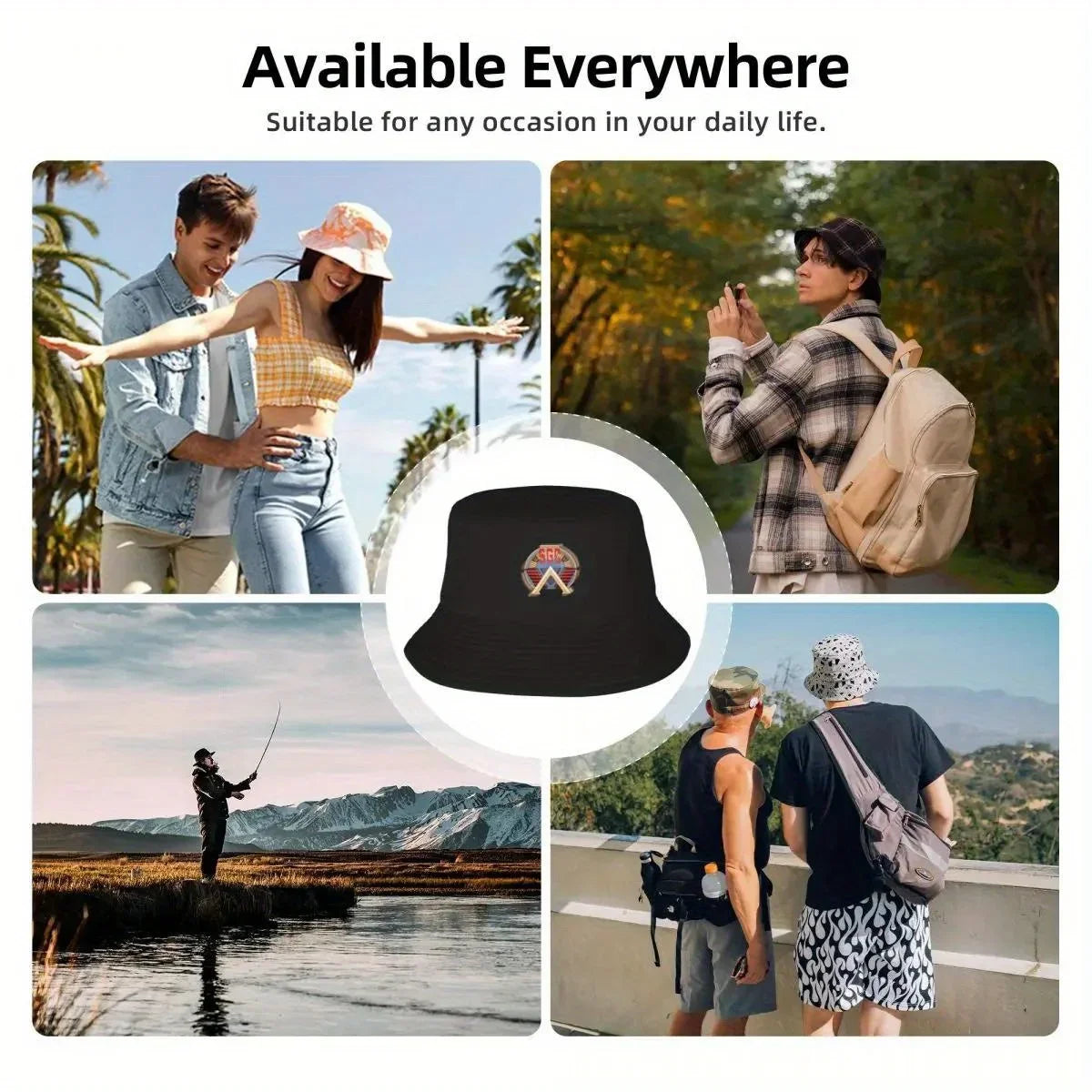 Bucket Hat fashionable Snap Back Hat For Men Women's