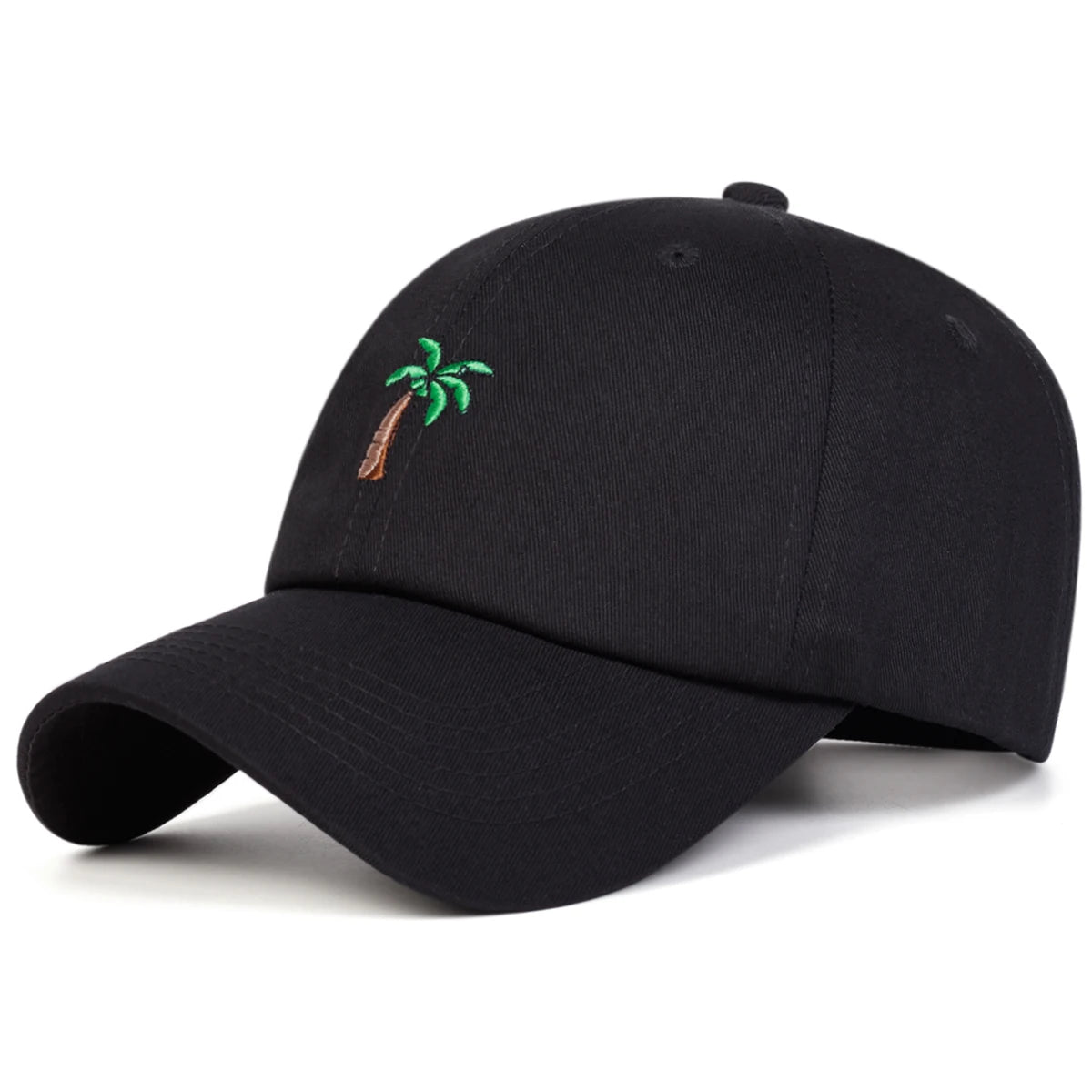 Unisex Coconut Tree Embroidery Baseball Caps