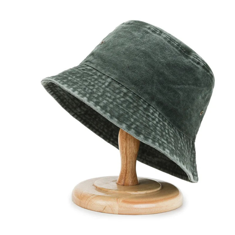 Popular Unisex Cotton Summer Washed Jeans Bucket Hat