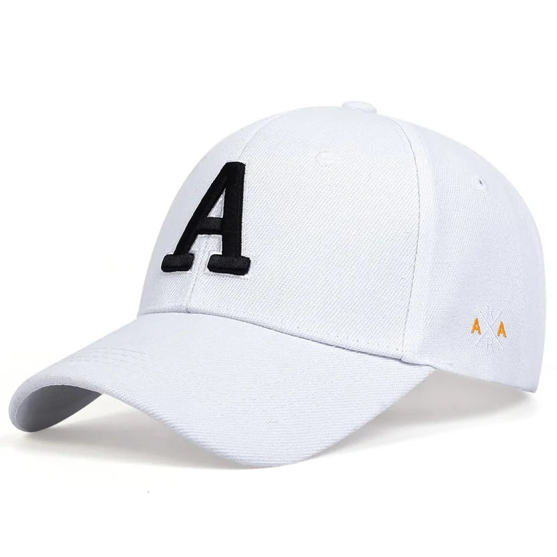 A Letter Embroidery A Baseball Cap Spring Summer Outdoor