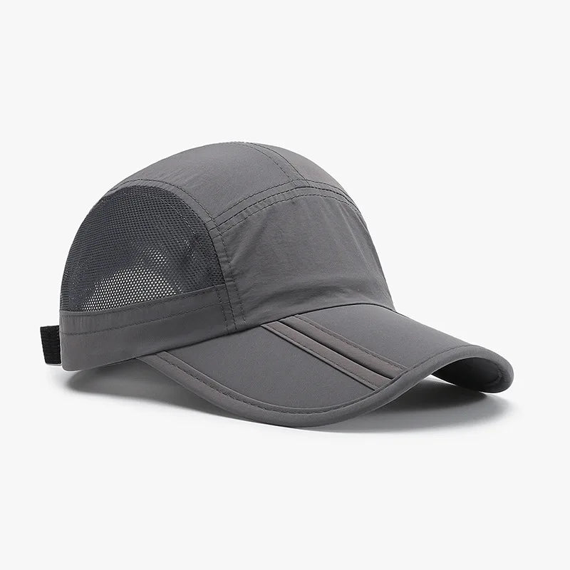 1pc Summer Foldable Sunshade Mesh Baseball Cap for Men