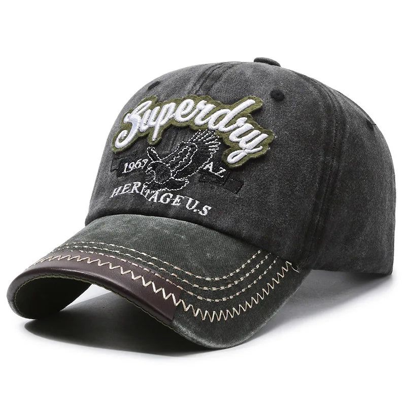Unisex Sporty Cotton Washed Baseball Cap