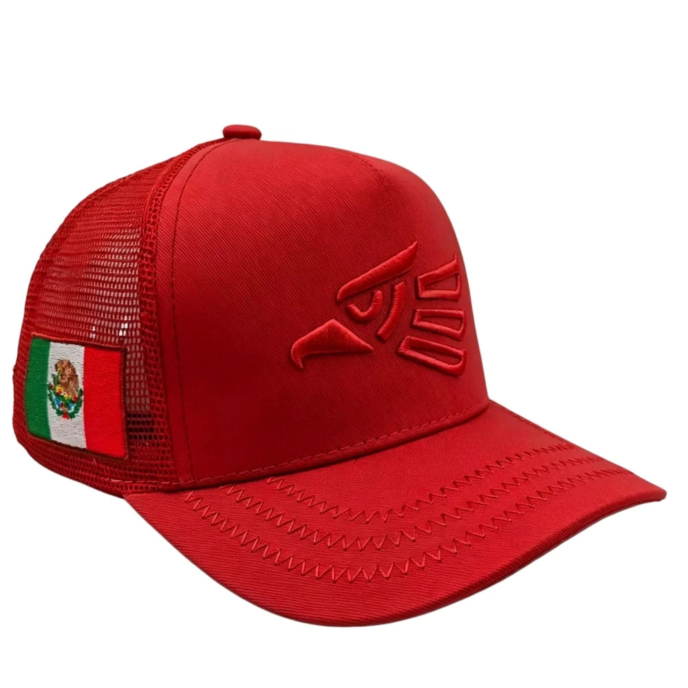 Unisex Mexican Eagle Label Baseball Net Caps Outdoor Adjustable Casual Hats Hip Hop Hat Sunscreen Hat