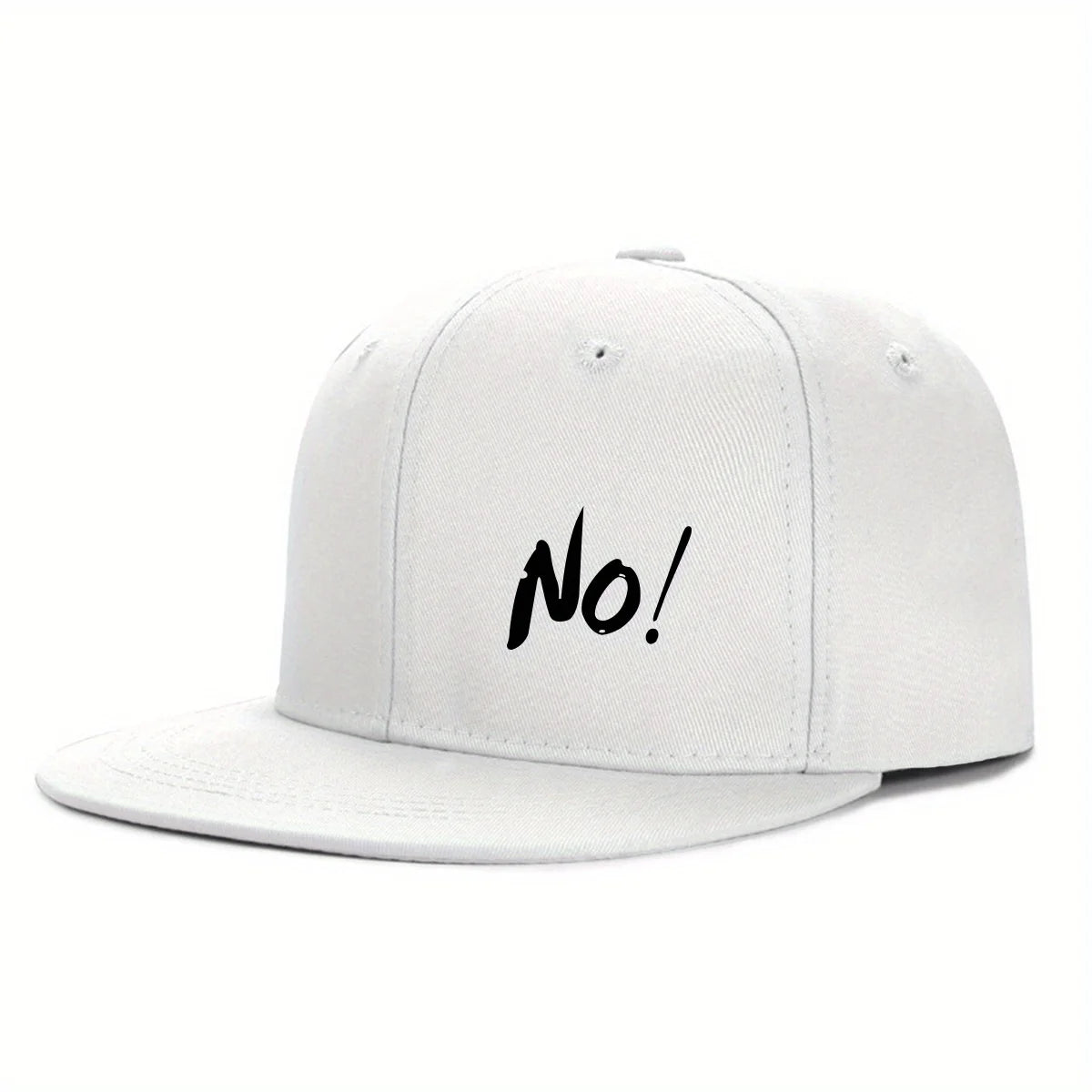 Printing Logo NO! Outdoor Fun Ctional Casual Flat Brimmed Baseball Hat Men's And Women Cap
