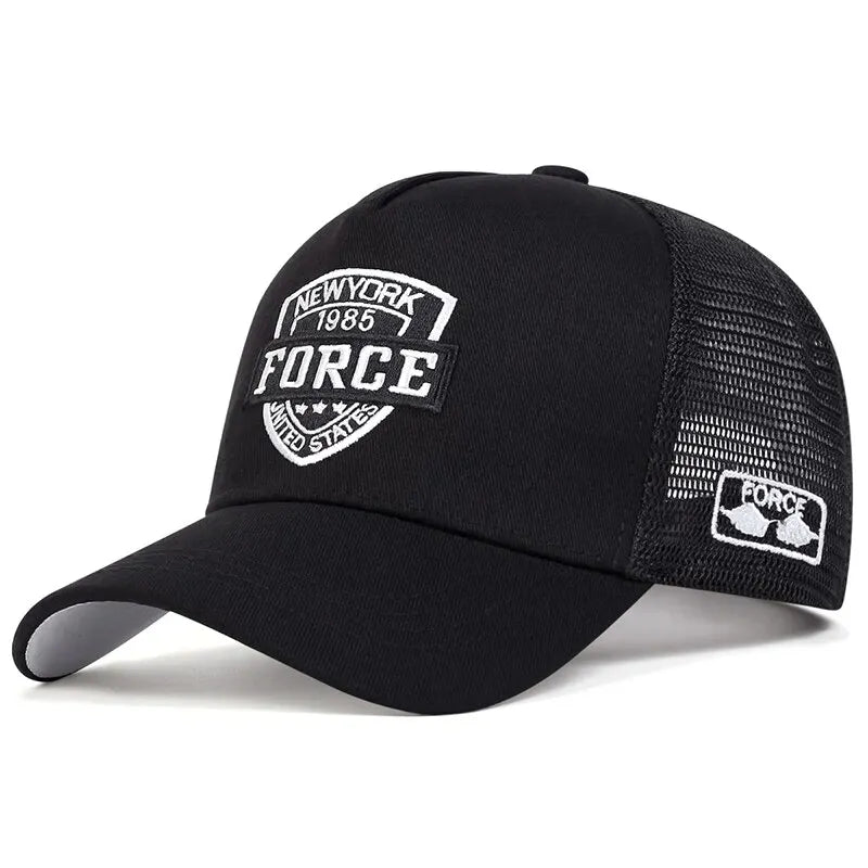 Summer Men Mesh Baseball Cap Outdoor Sport Letter Snapback Hat