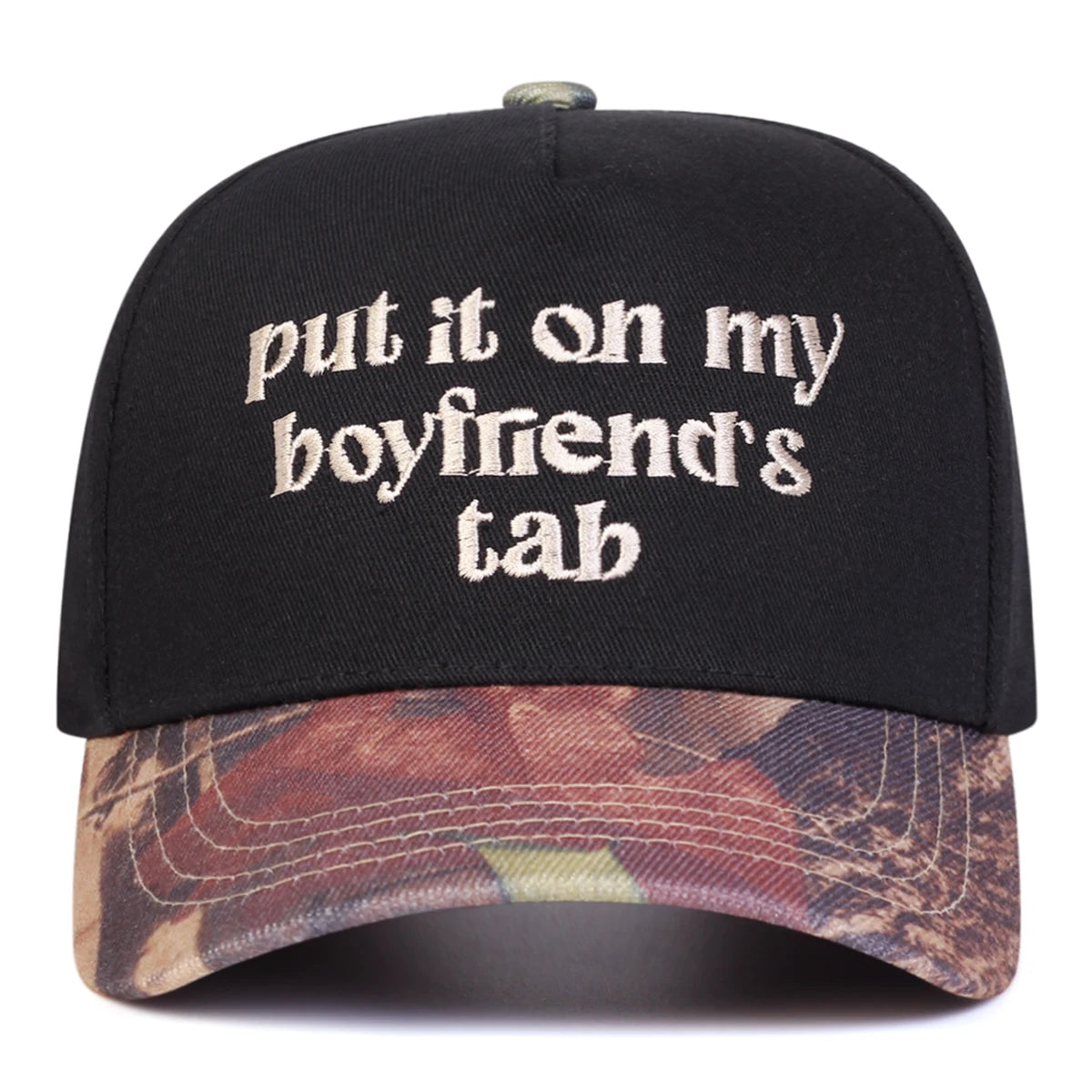 Unisex Boyfriend Letter Embroidery Baseball Caps Spring and Autumn