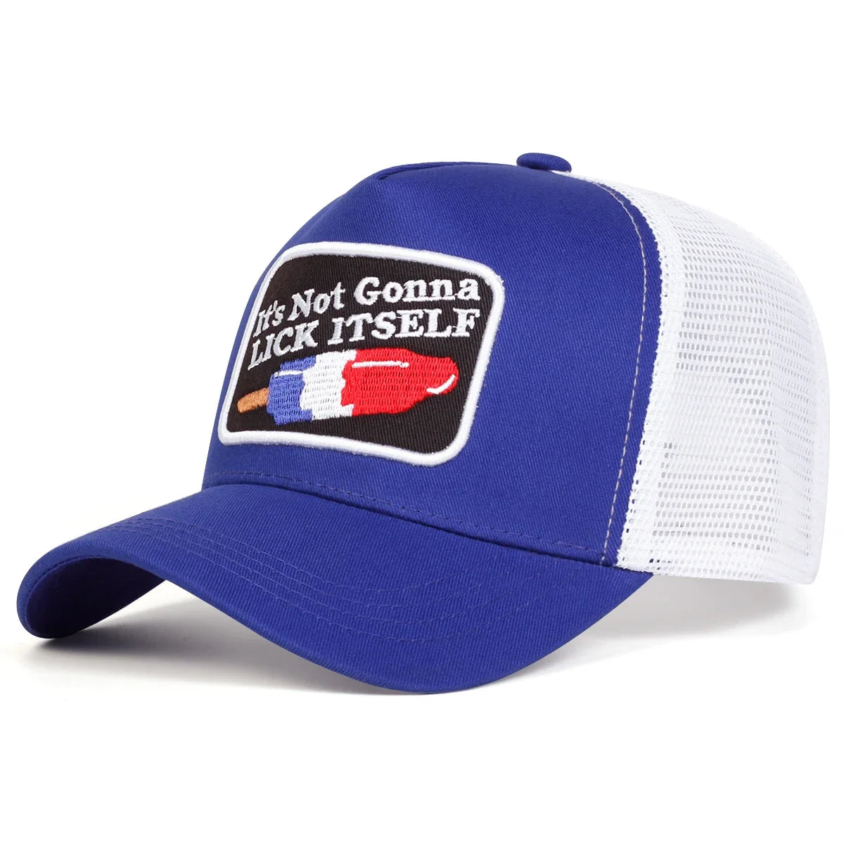 Unisex Lick Itself Letter Embroidery Baseball Net Caps Spring Summer