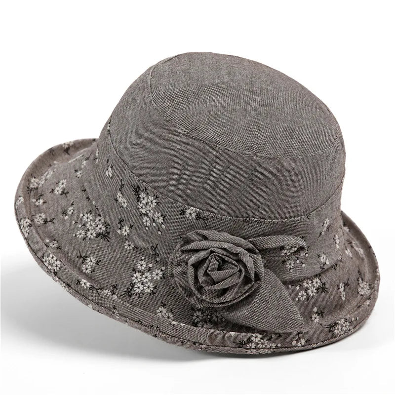 Girl's Cap Mom Bucket Hat Spring And Autumn Elderly Bucket Hat