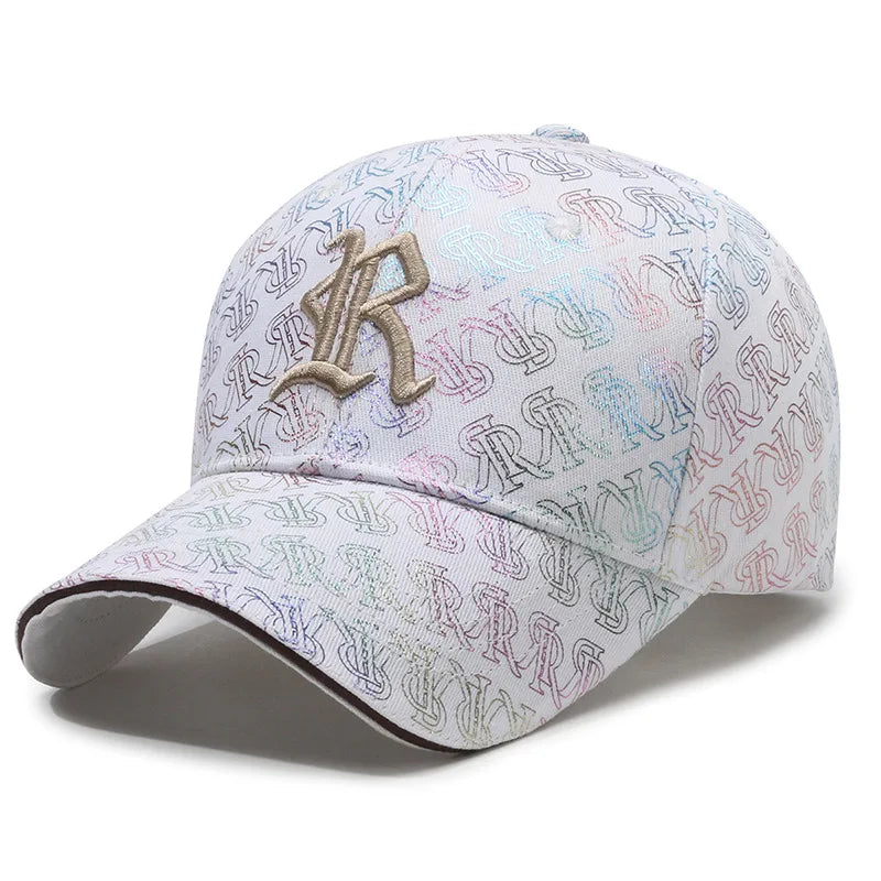 Letter Embroidery Couple Baseball Cap Hip Hop for Men Lady