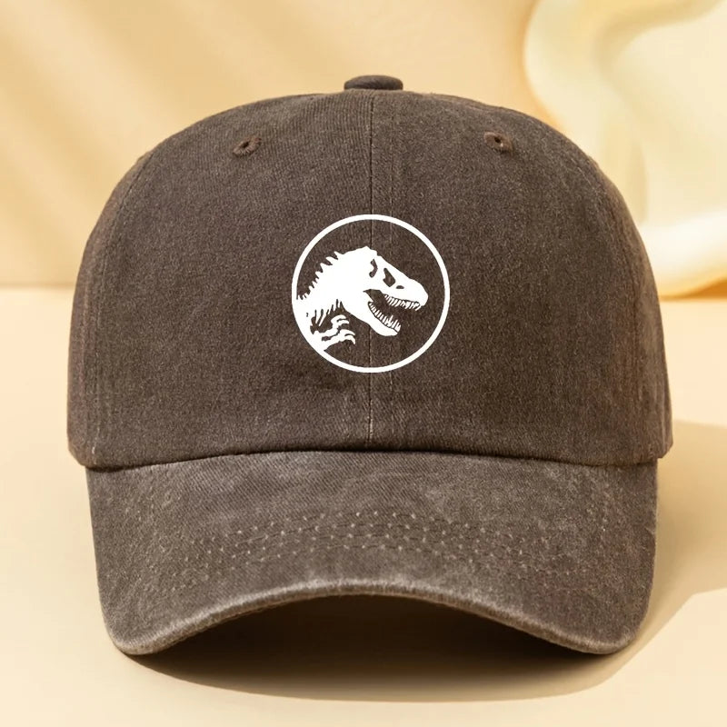 Dinosaur Print Retro Baseball Cap, Sports and Leisure Hat Suitable for Outdoor Sports